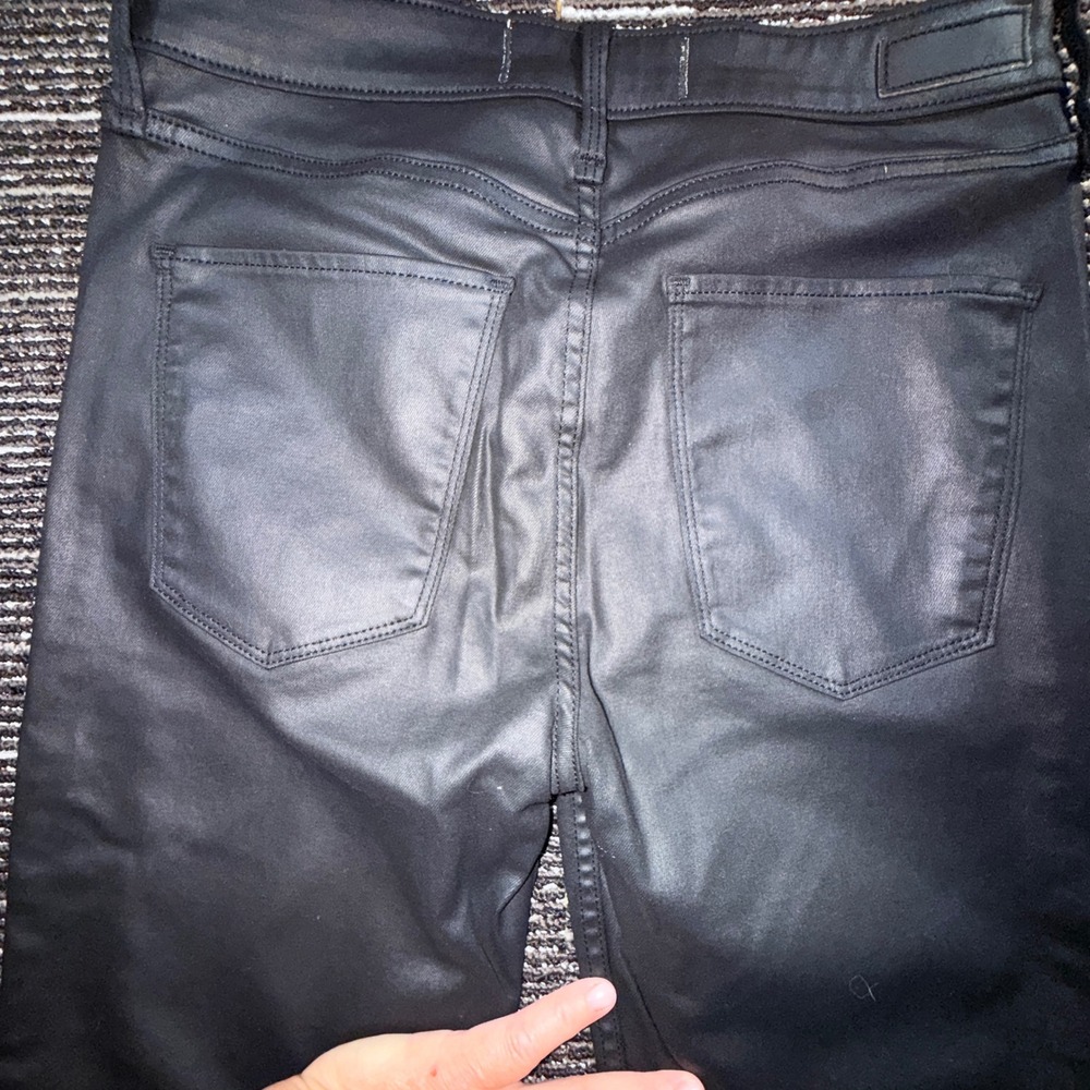 Abercrombie & Fitch SuperSkinny Jeans Women 28 6L Black Coated Excellent Hi Rise - Picture 5 of 6